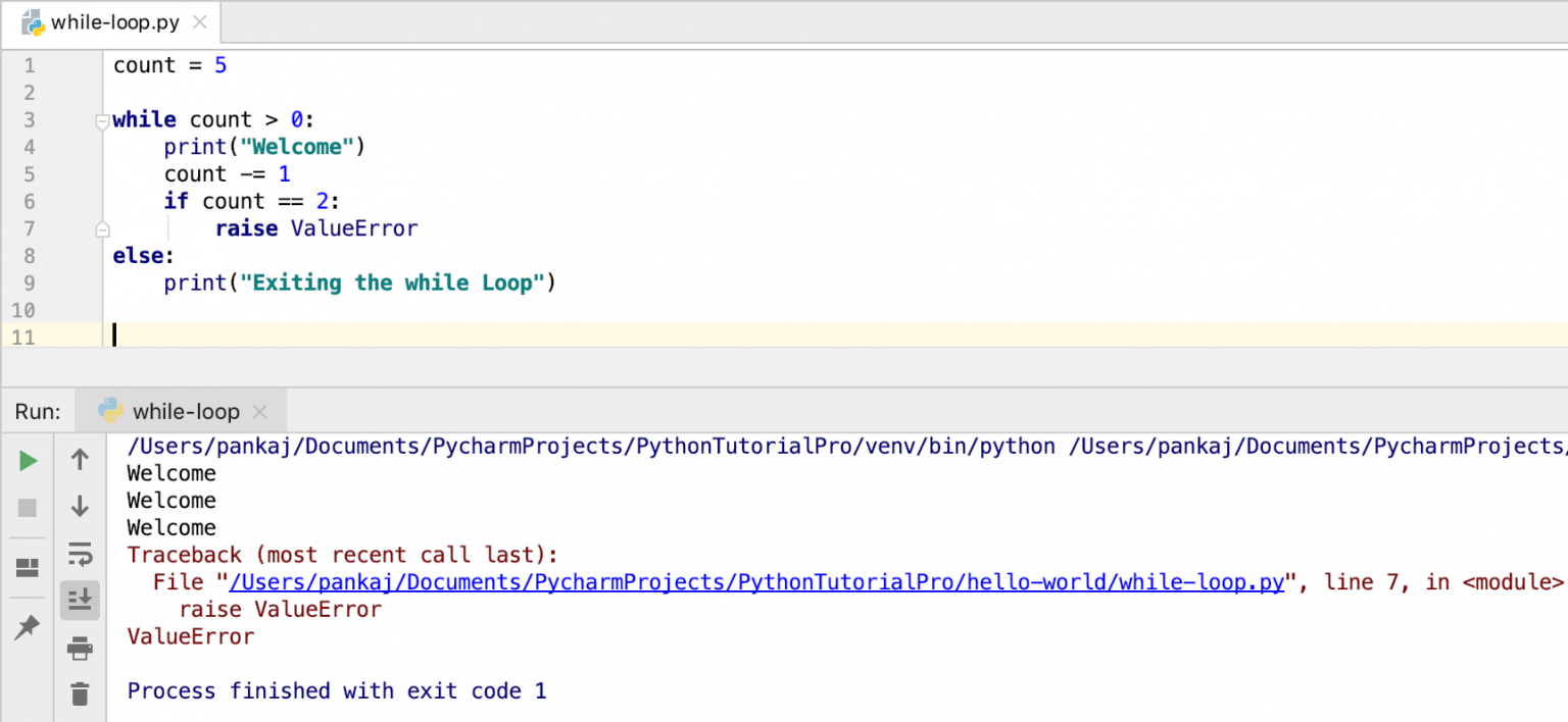 While 循环 Else 报错